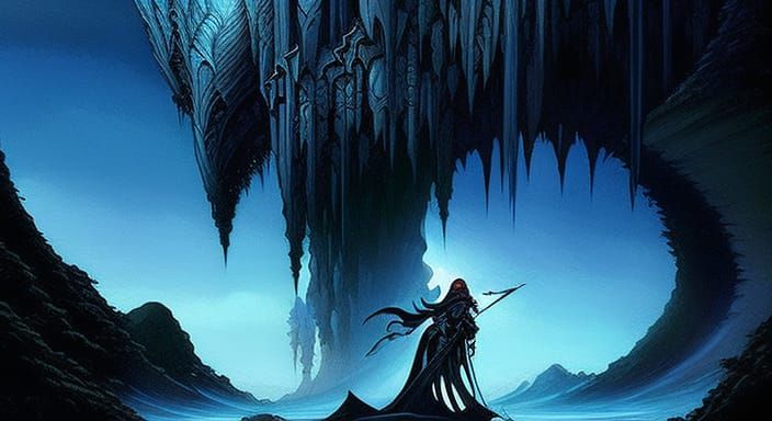 Surreal Cosmic Fantasy World in Intricate Detail