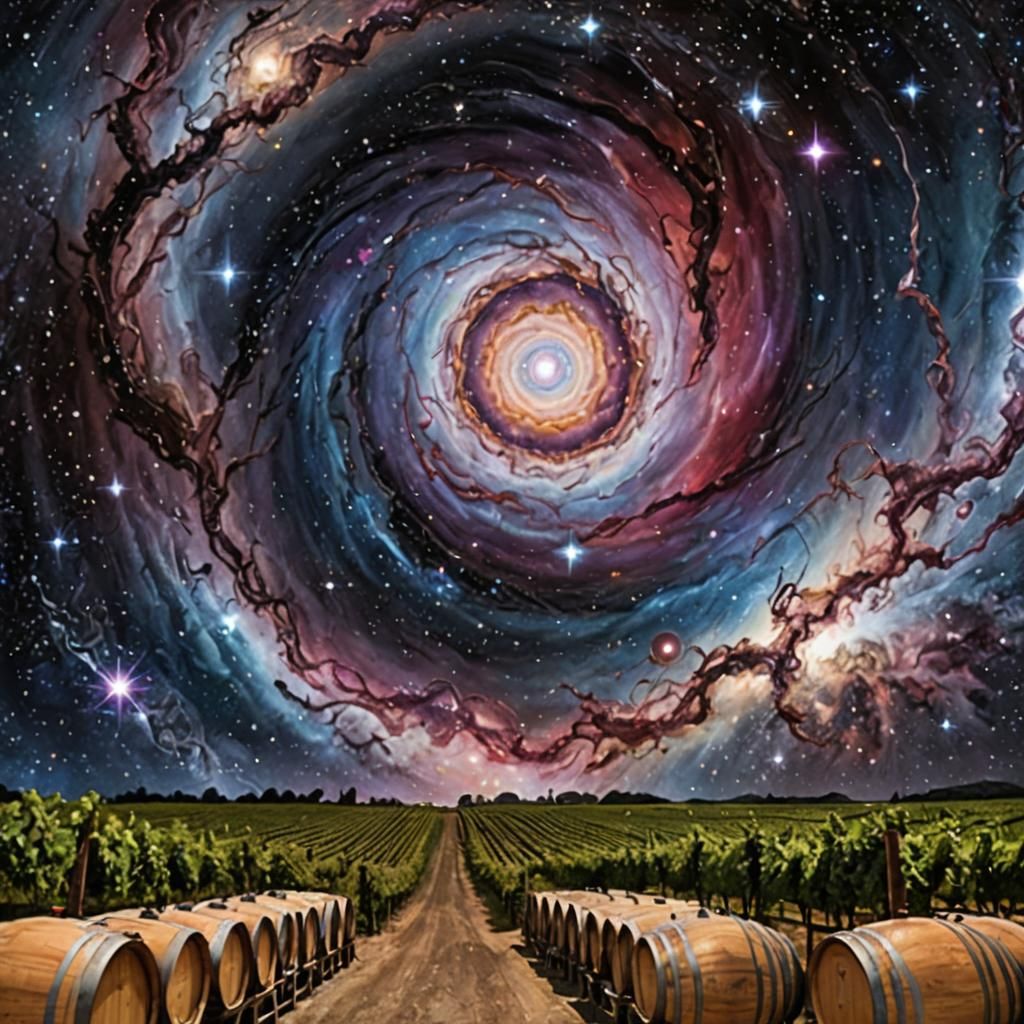 Cosmic Winery Vortex in Infinity