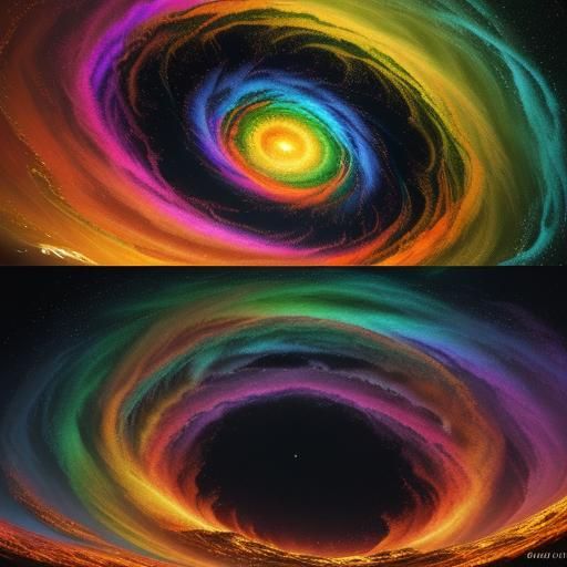 Hyperrealistic 3D Artwork: Vibrant Ring of Fire in Digital T...