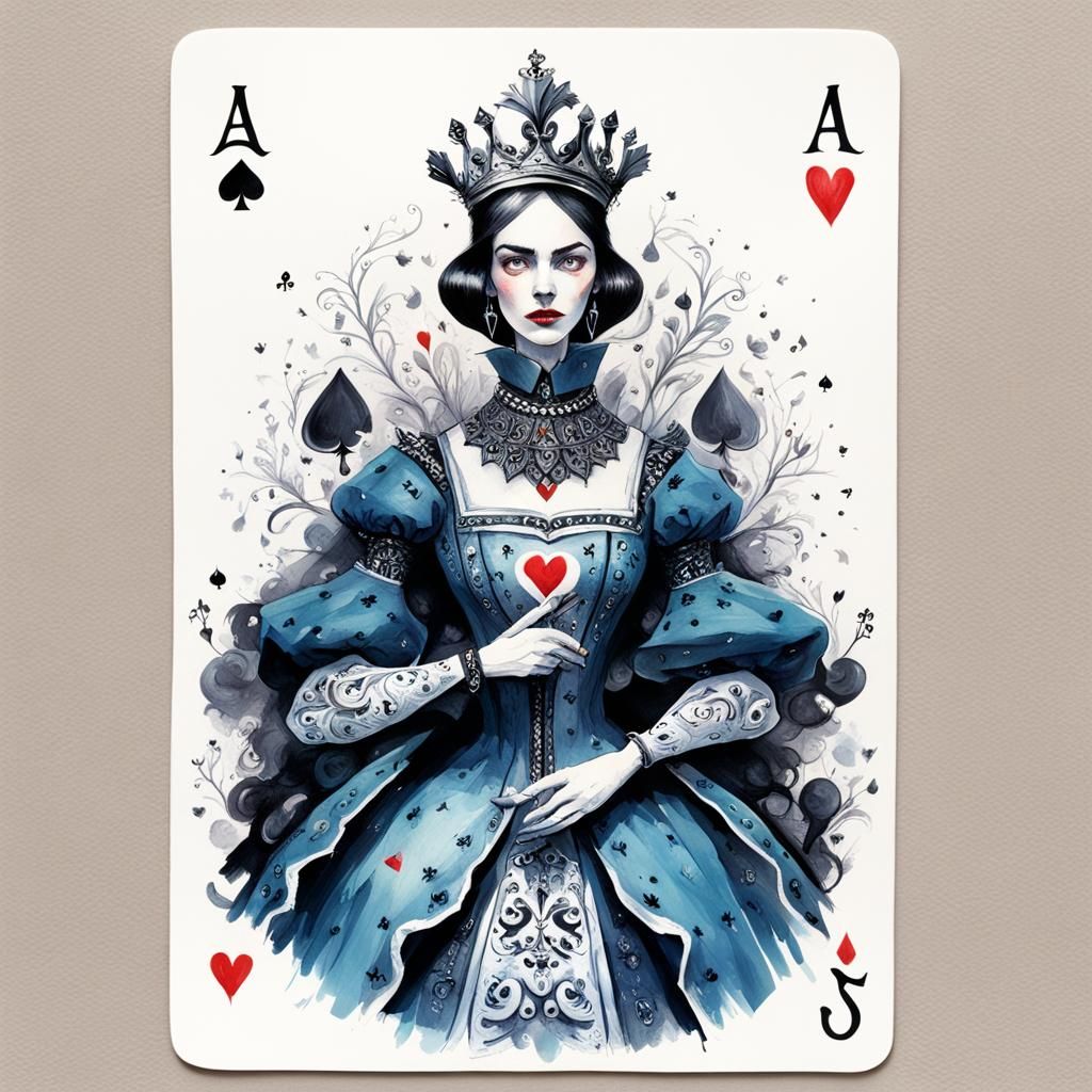 Card Game Scene in Whimsical Style