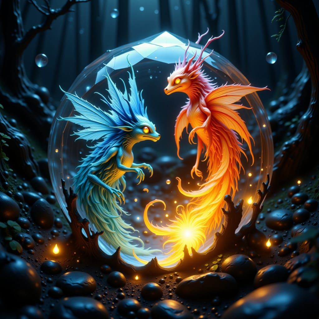 Water and Fire Creatures in Gemstone