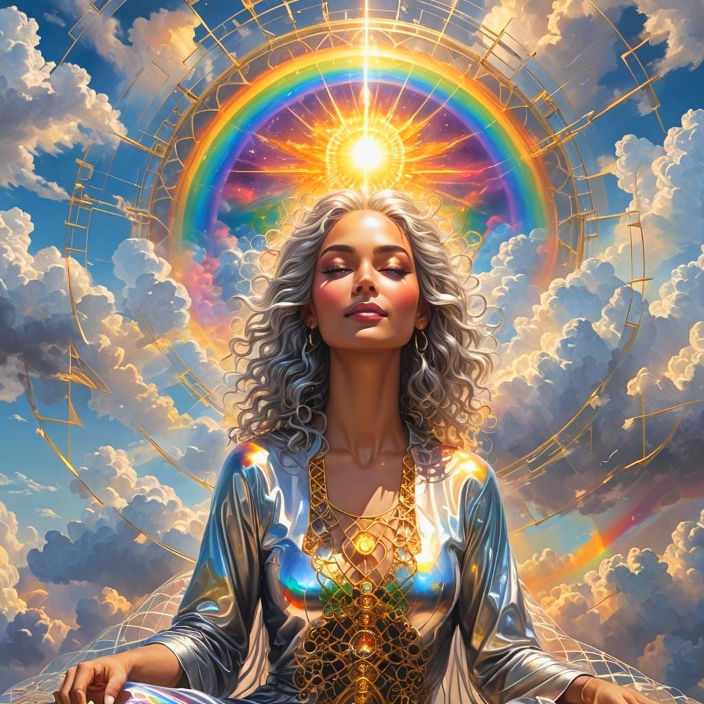 Ethereal Goddess Radiates Peaceful Energy