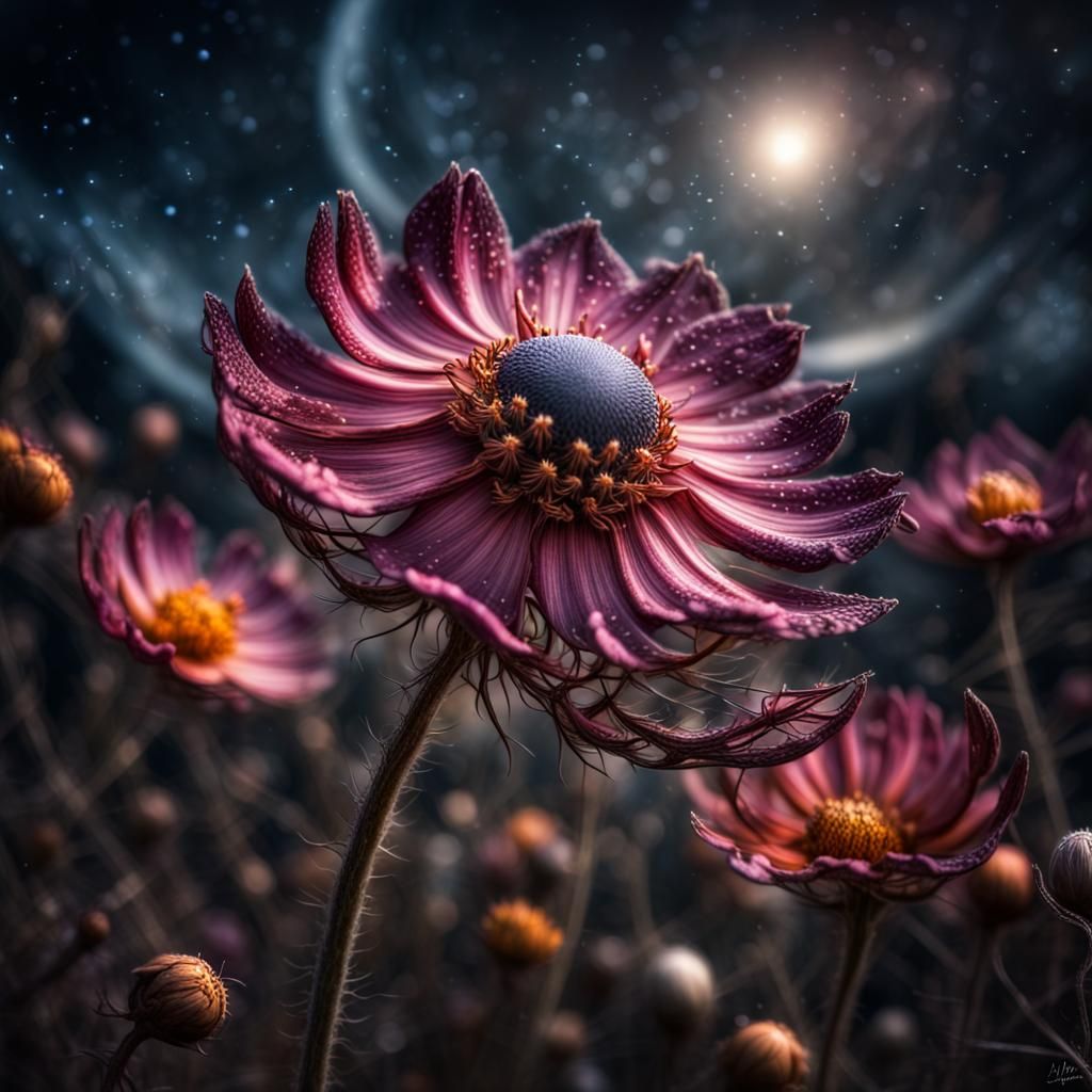 Fantasy Cosmos in Vibrant Hyperrealistic Detail