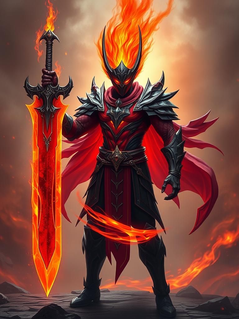 Cosmic Deity Empowered by Fiery Strength