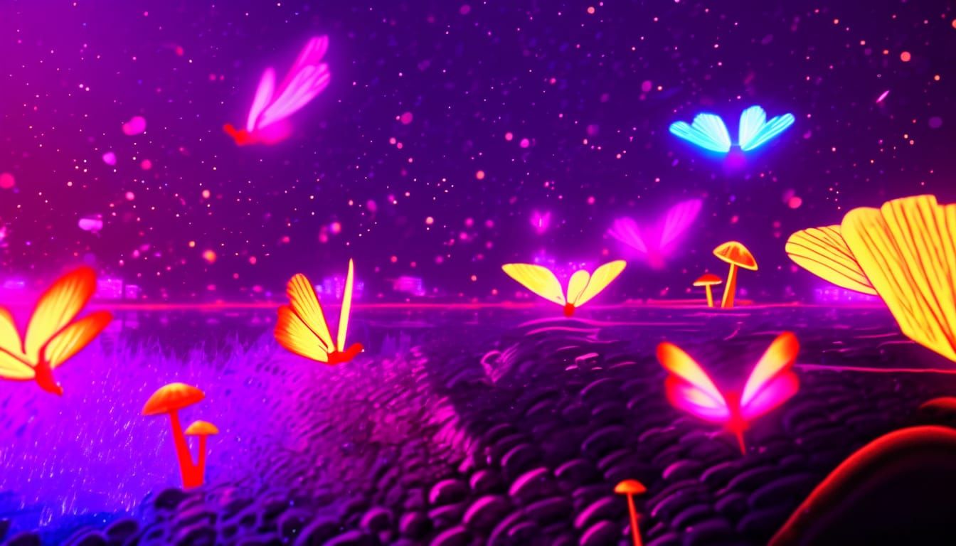 Neon Dragon Flies Through Cyberpunk Cityscape