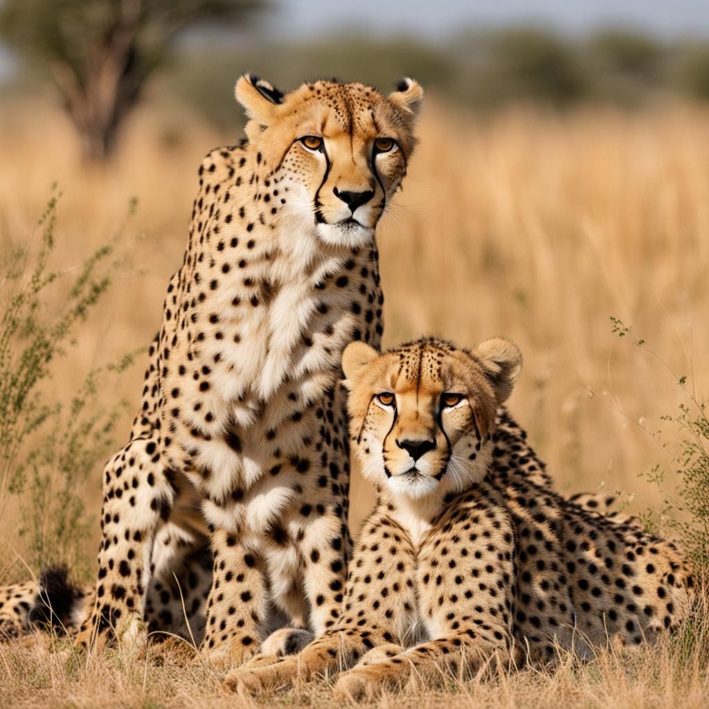 Regal Encounter in South African Savannah