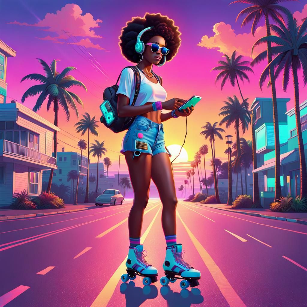 Enjoying the vaporwave mood