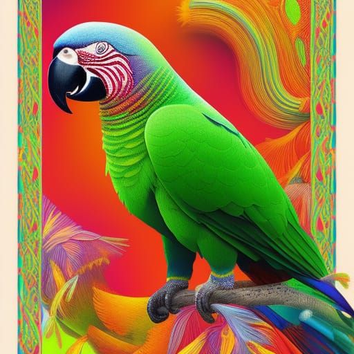 He looks like a PARROT!!!