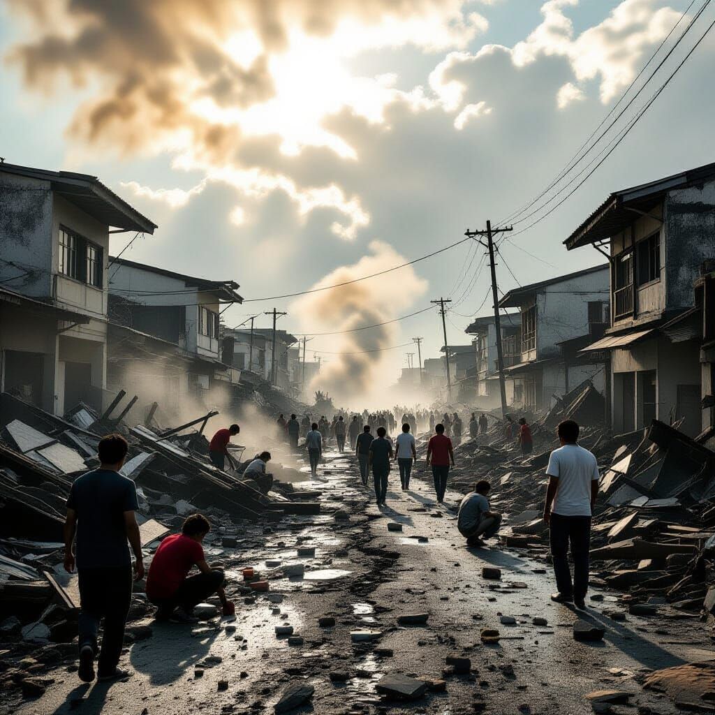 Cebu Earthquake Aftermath: Devastation and Resilience Captur...
