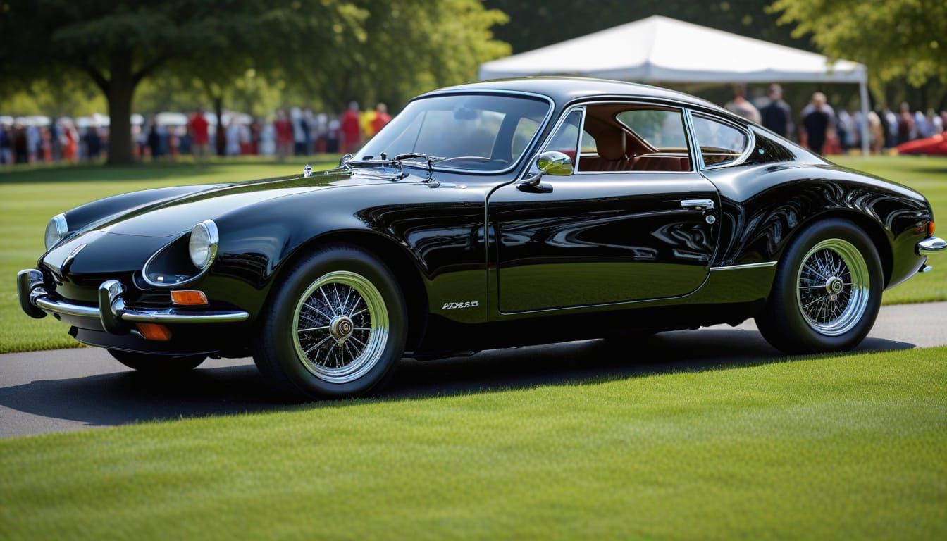 1972 Alpine A110 in Piano Black by NC Wyeth Style
