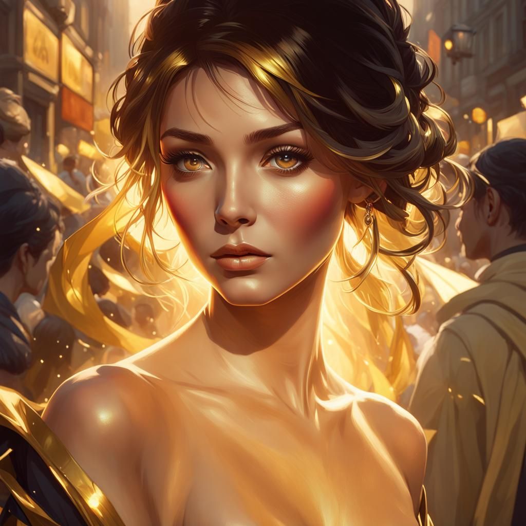 Golden Glow Portrait in Unreal Engine 5