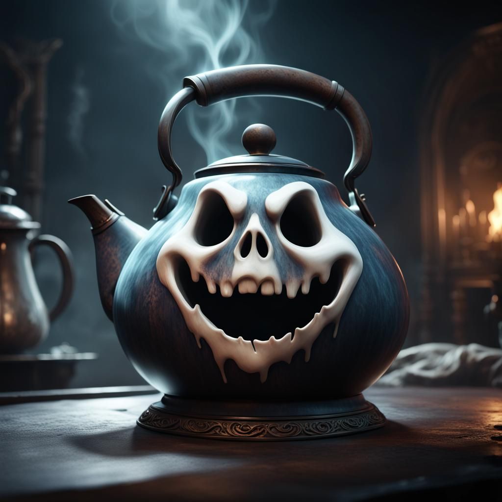 Surreal Kettle Confronts a Ghostly Presence in a Haunting Ki...
