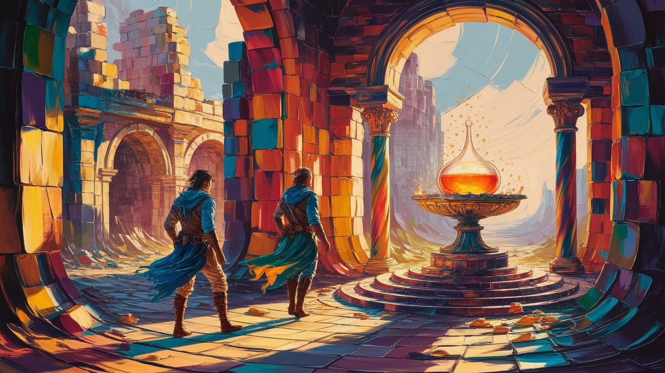 Elixir of Life: Neo-Impressionist Expressionist Painting