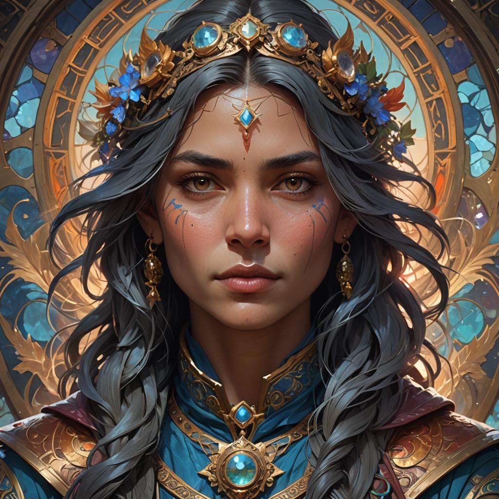 Ethereal Hadozee Traveler in Vibrant Fantasy Portrait