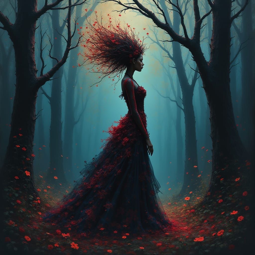 Whimsical Dreamweaver in Enchanted Forest