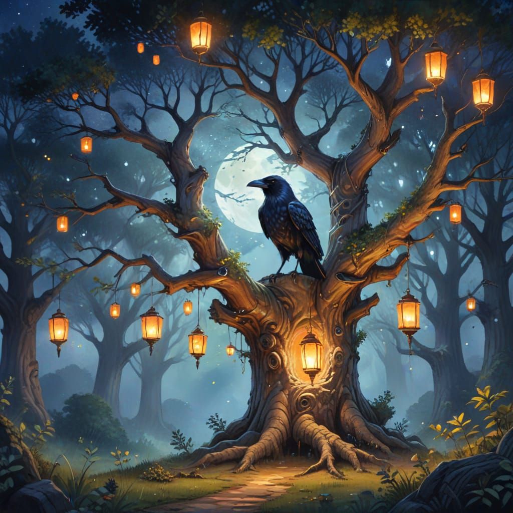 Ancient Tree Guardian in Enchanted Grove
