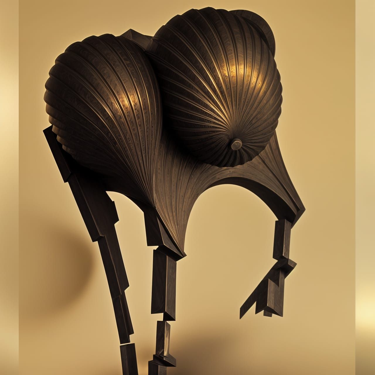 Geometric Hyper Real Painting Masterpiece