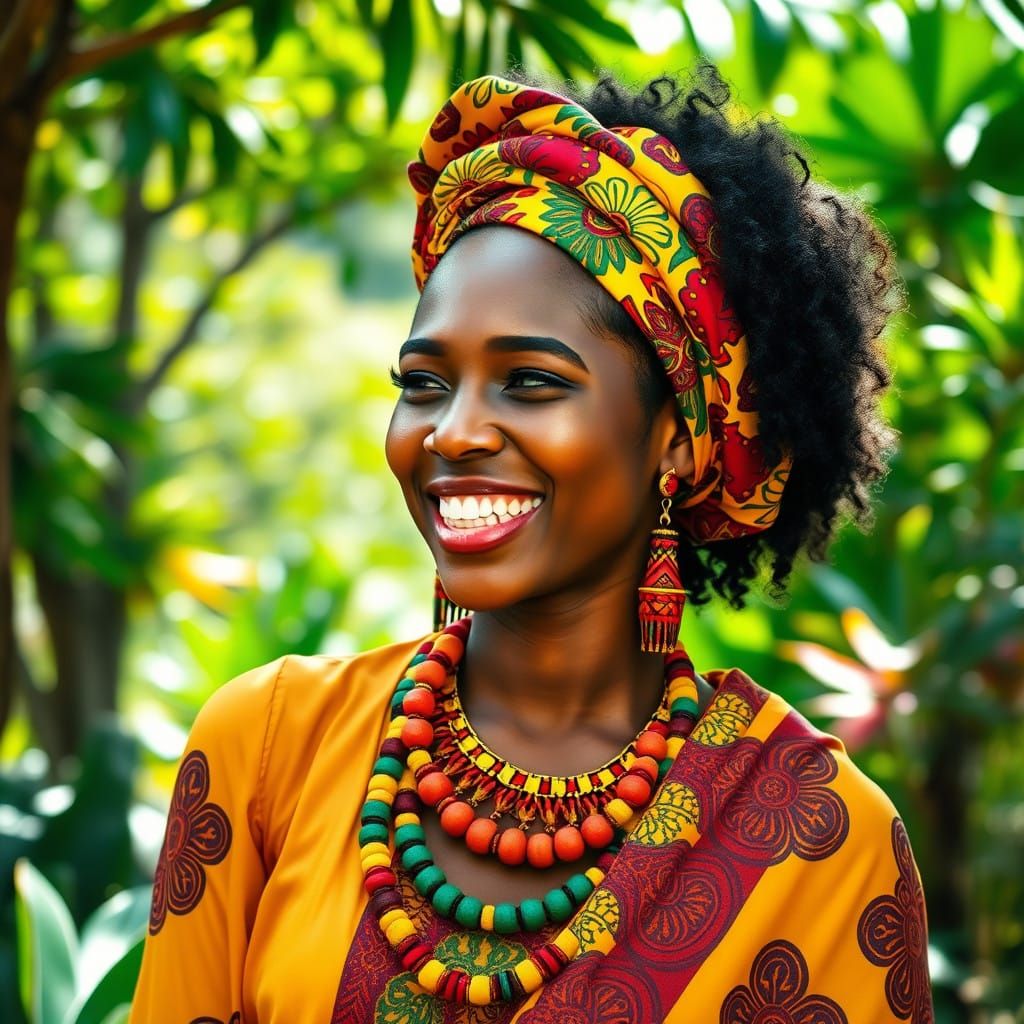African Beauty Shines in Vibrant Cultural Heritage