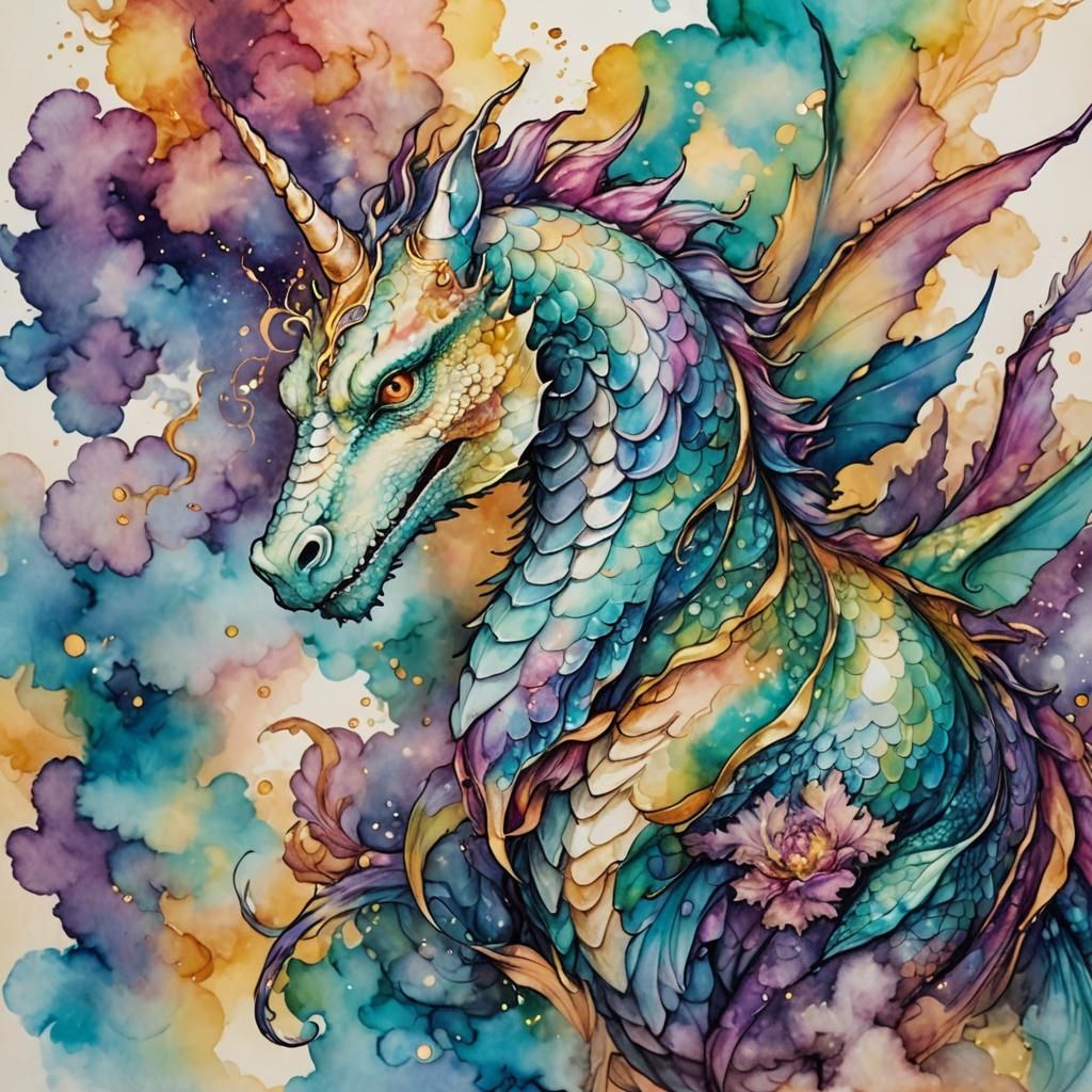 Whimsical Fantasy Art in Soft, Blended Colors