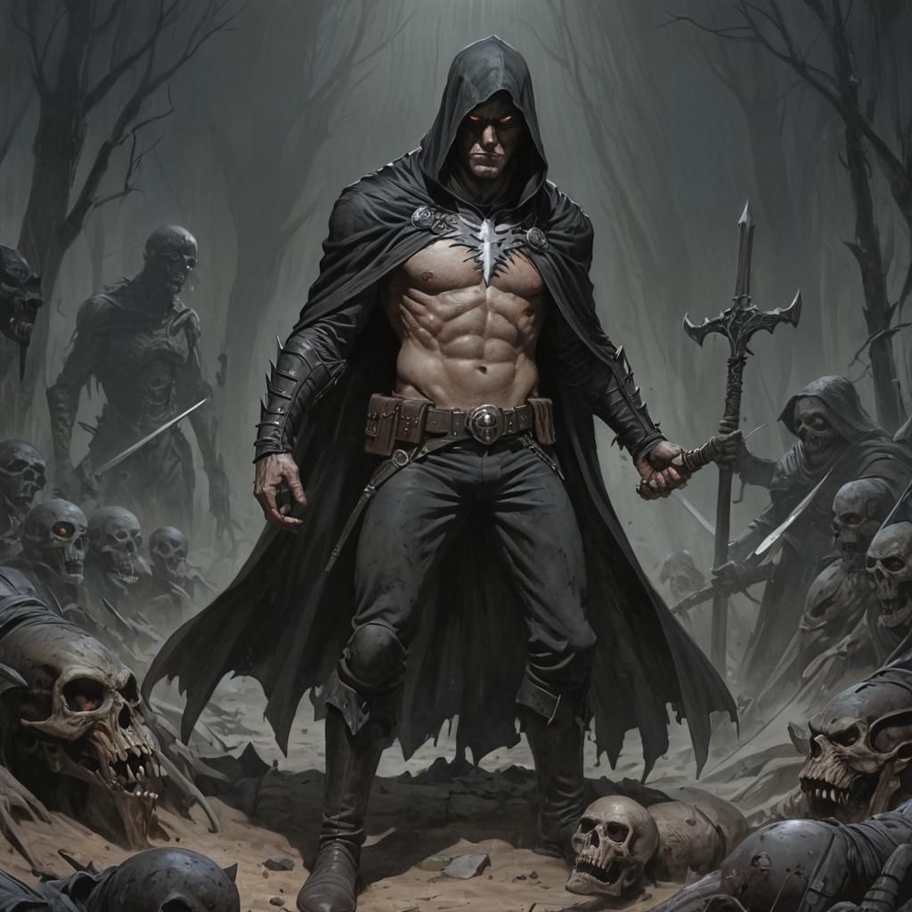 Dark Fantasy Landscape in Grimdark Style