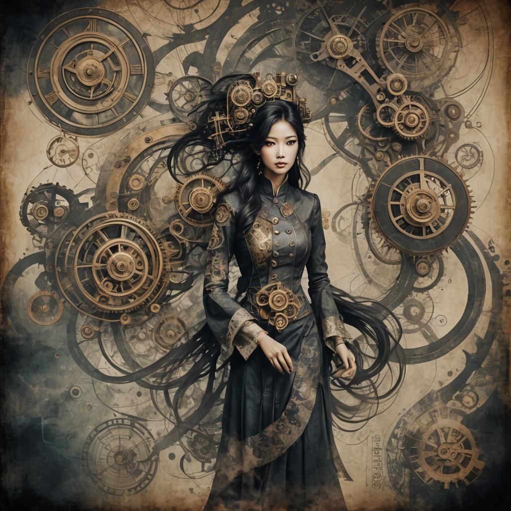 Mysterious Grunge Steampunk Poster