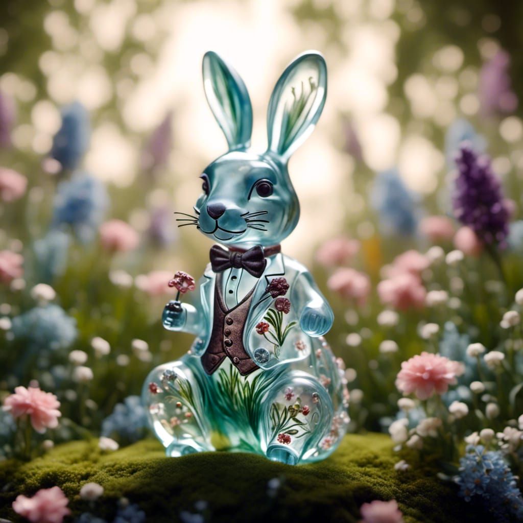 Glass Rabbit (Kyoot + Glass Art)
