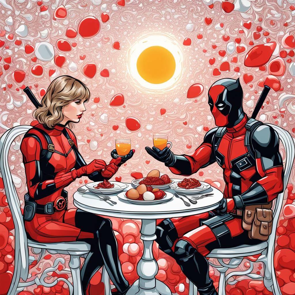 Taylor Swift and Deadpool's Romantic Dinner