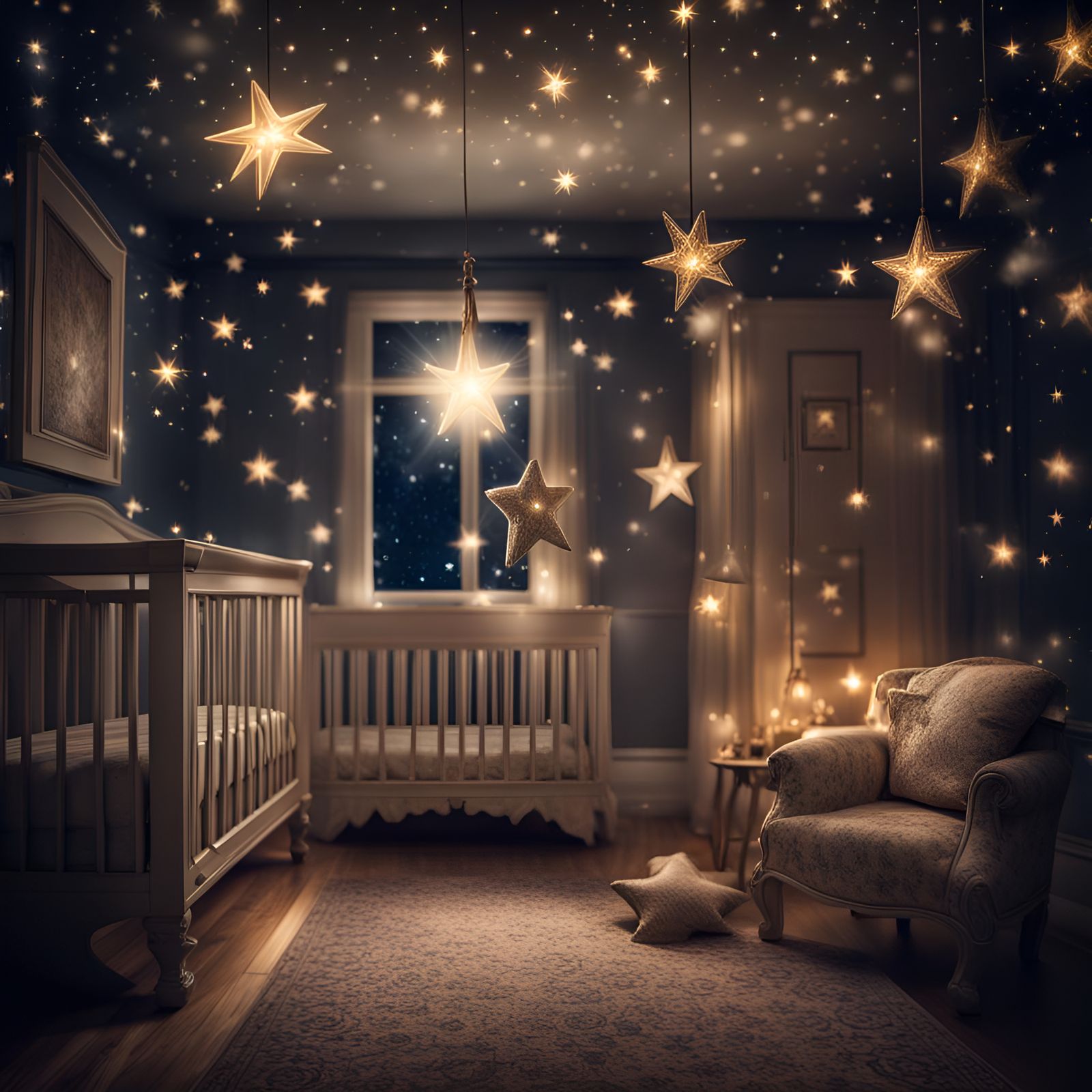 Twinkling Celestial Ballad in Hyperrealistic Splendor