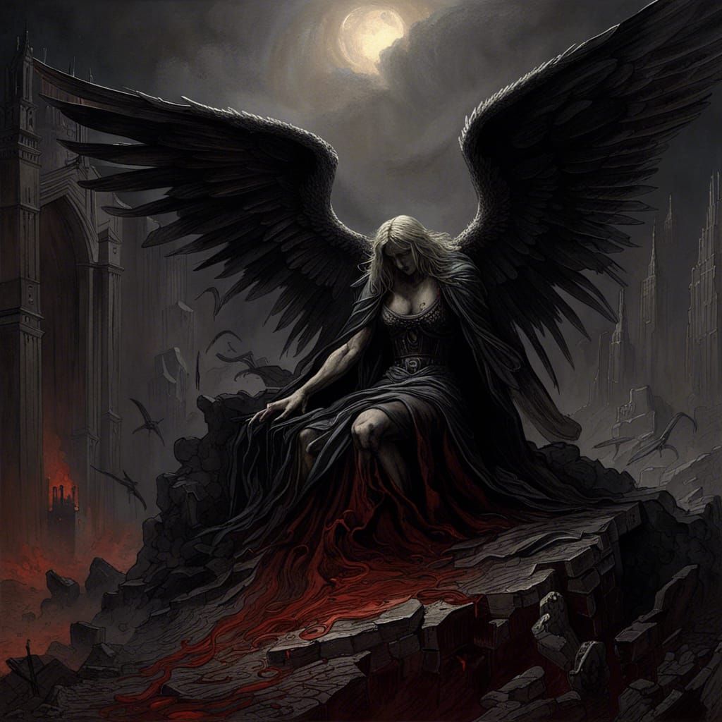 Angelic Apocalypse Unfolds in a World Consumed by Darkness