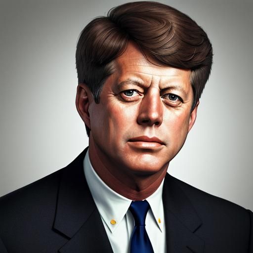 Vivid Portrait of John F Kennedy in High Definition