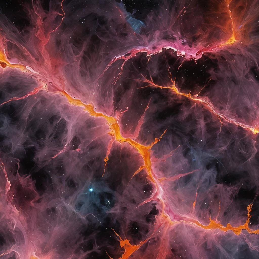 Divine Cosmic Form Radiates Ethereal Starlight