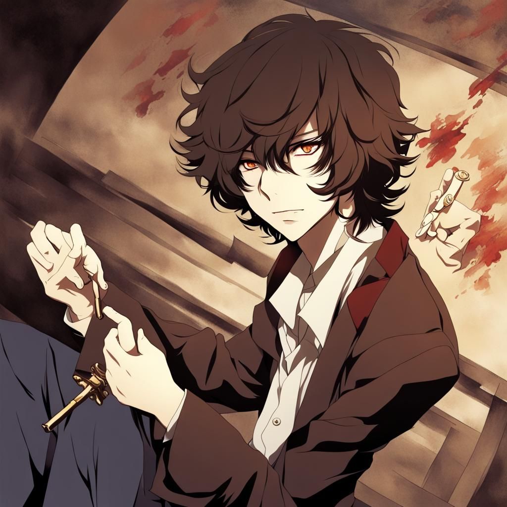 Dazai in Anime Key Visual Style