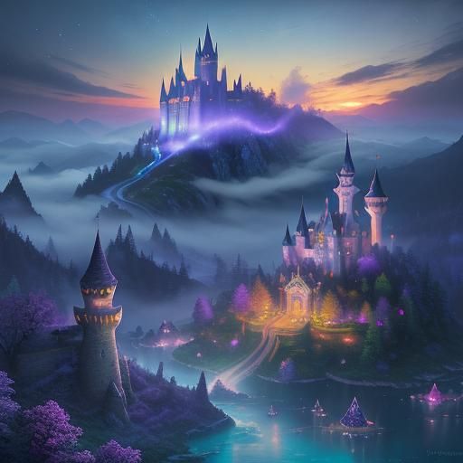 Ethereal Fantasy in Hyperdetailed Mist