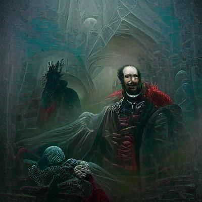 Dark Castle of Strahd in Gothic Horror Style