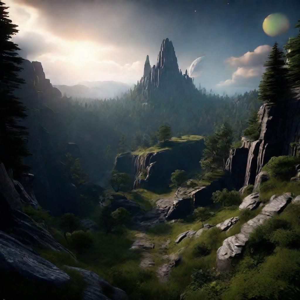 Ethereal Gateway to a Galactic Realm