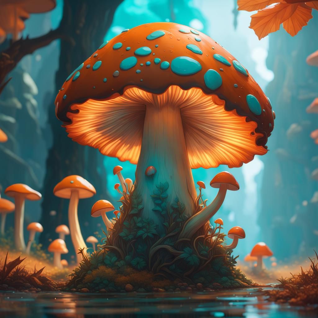Mystical Concept Art Mushroom