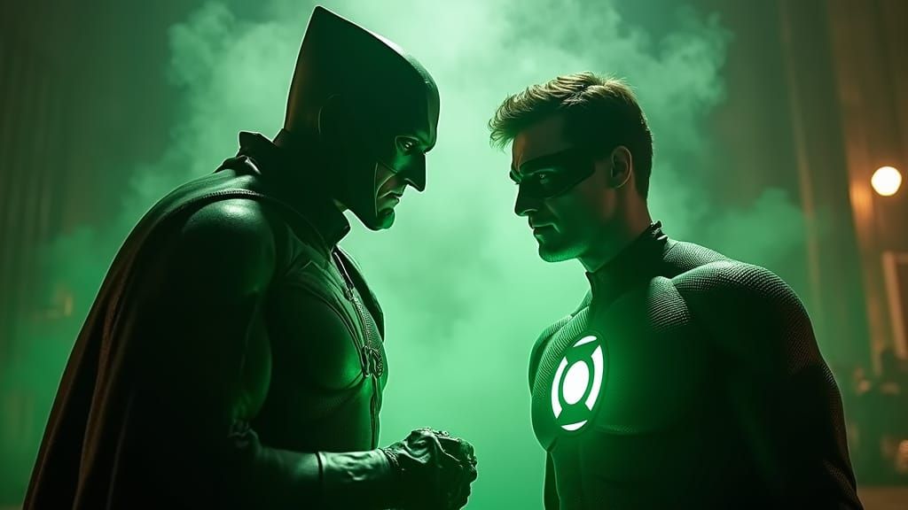 Doctor Doom Battles Green Lantern in Cinematic Showdown