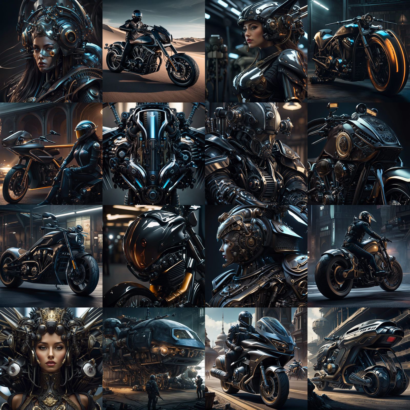 Cyberpunk Zoom Confrontation in Apocalyptic Post-Art