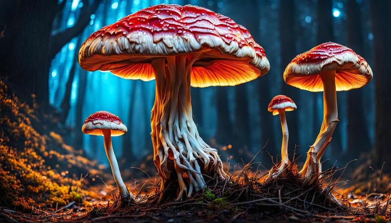 Macabre Surrealism of Rotten Flesh and Fungal Growth