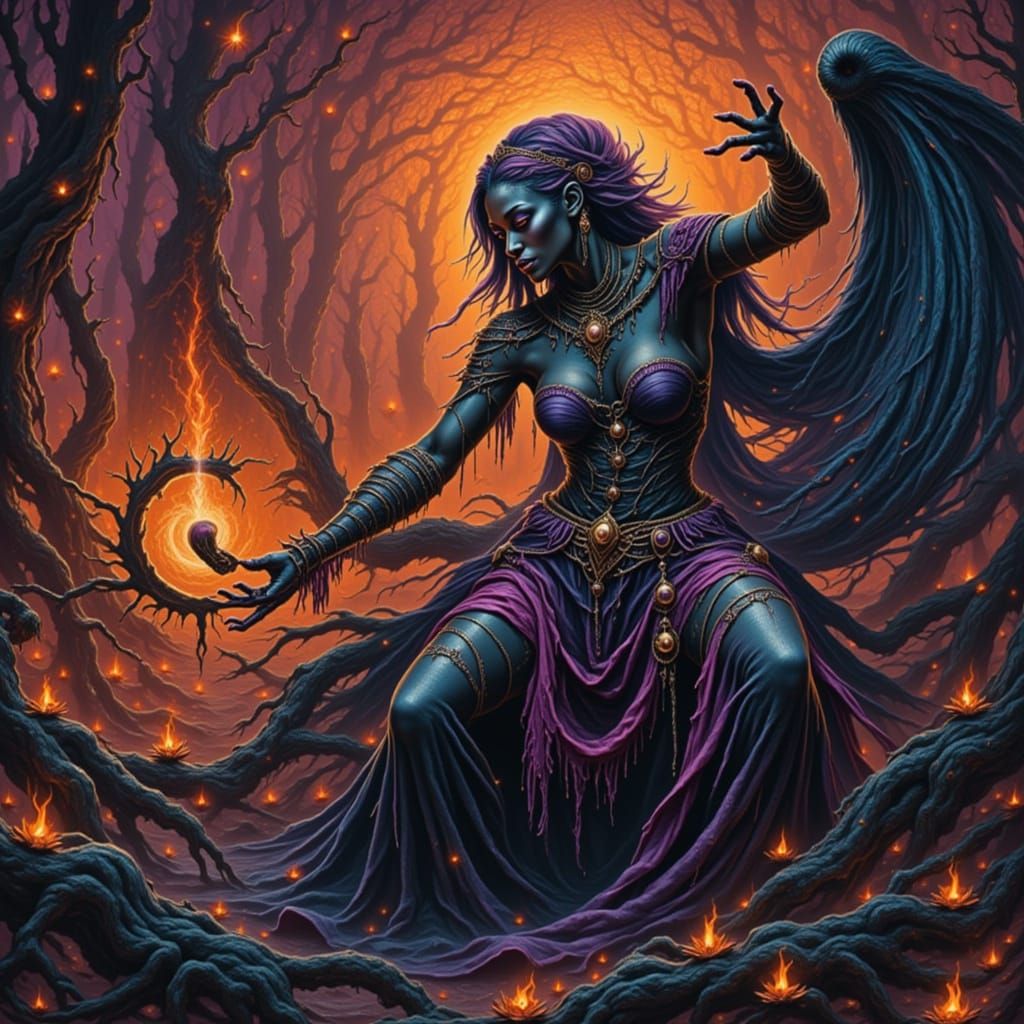 Abstract Voodoo Art with Flux Lora