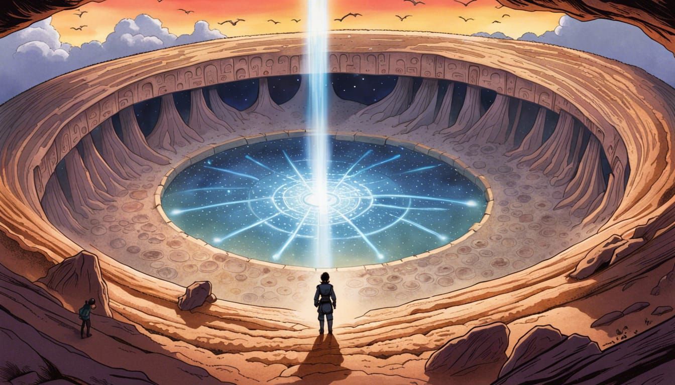 Ancient Portal Unveiled in Cosmic Sands