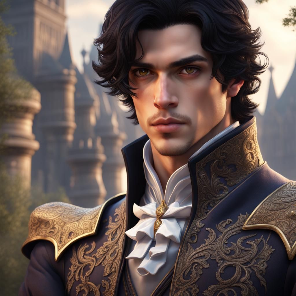 Fantastical Prince in Deep Colorful Worlds