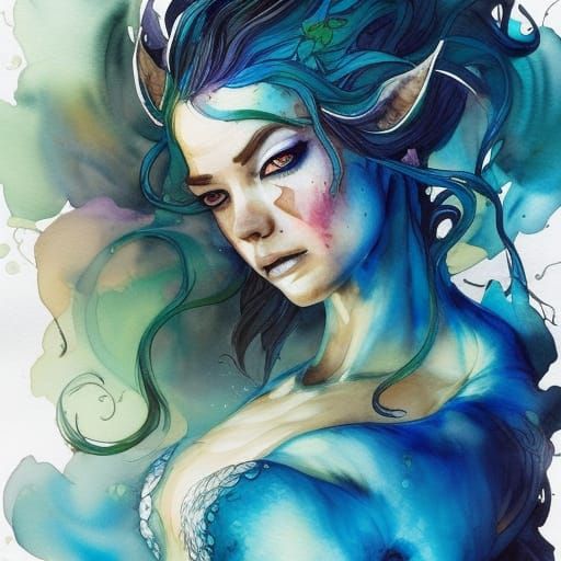 Ethereal Fantasy Elf with Unbridled Hair, in a Dreamlike Wat...