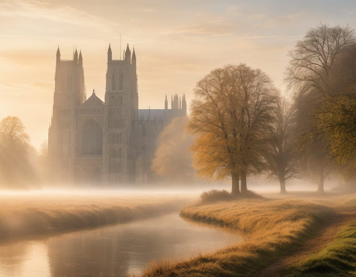 Ely Cathedral in Autumnal Mist