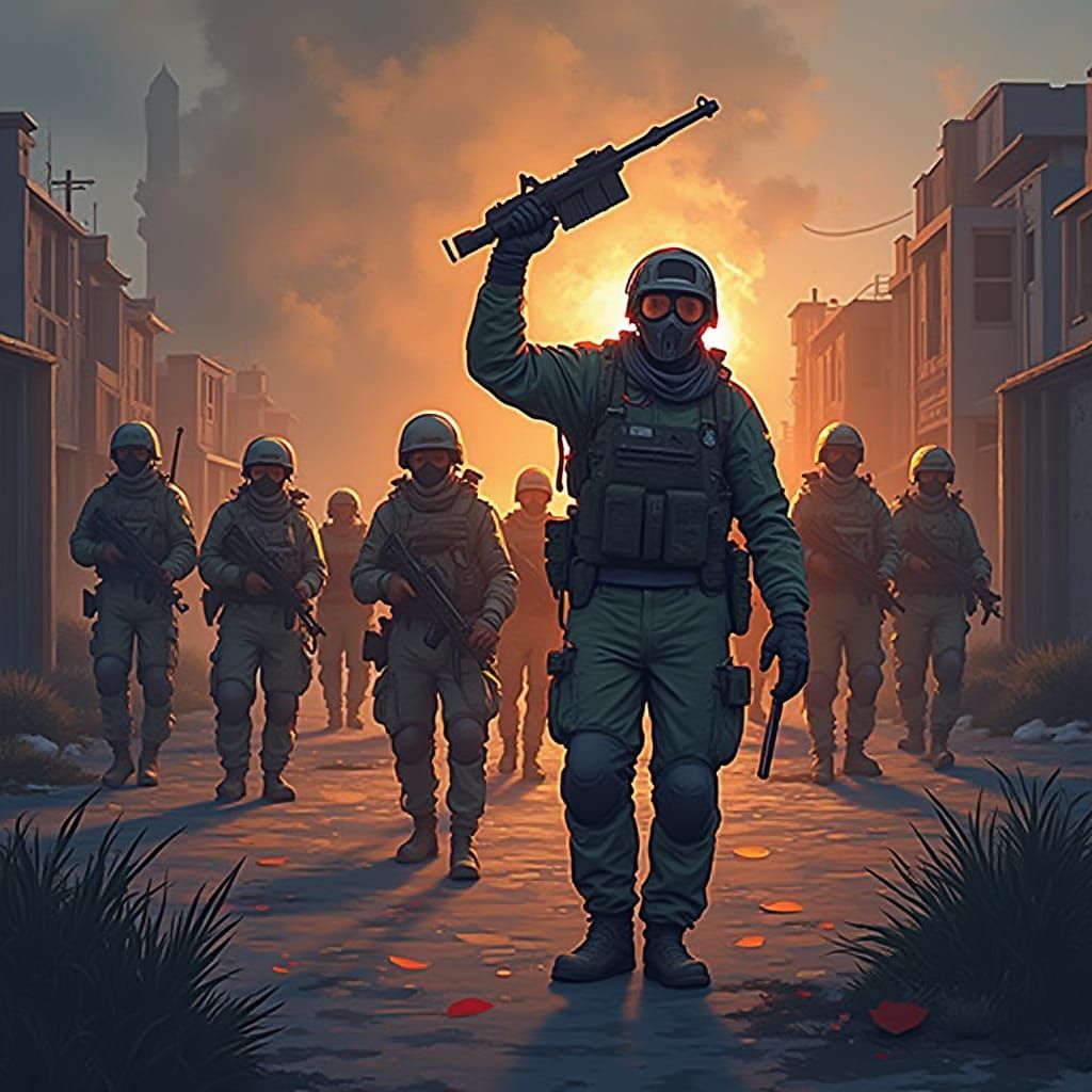 Non Violent Middle Eastern Man in Modern Setting