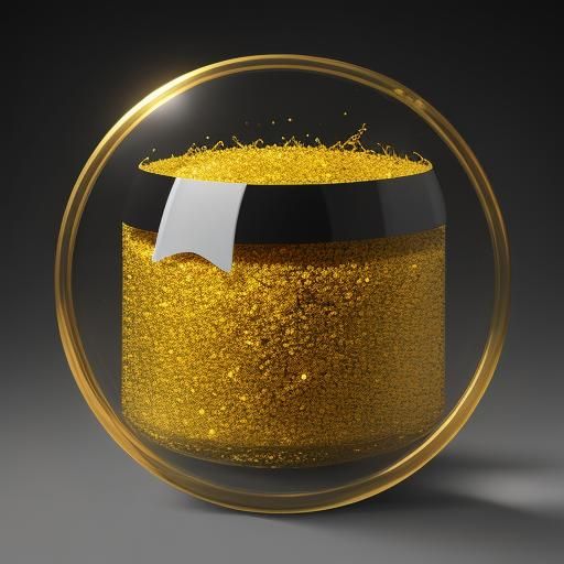 Cyberpunk Cityscape in Shimmering Gold Hues