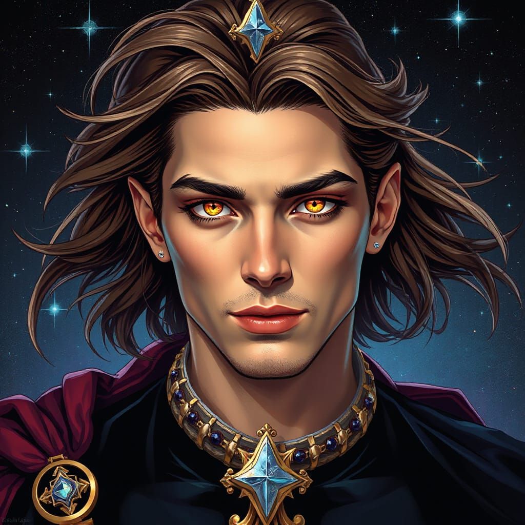 Regal Prince Portrait with Mystical Eyes