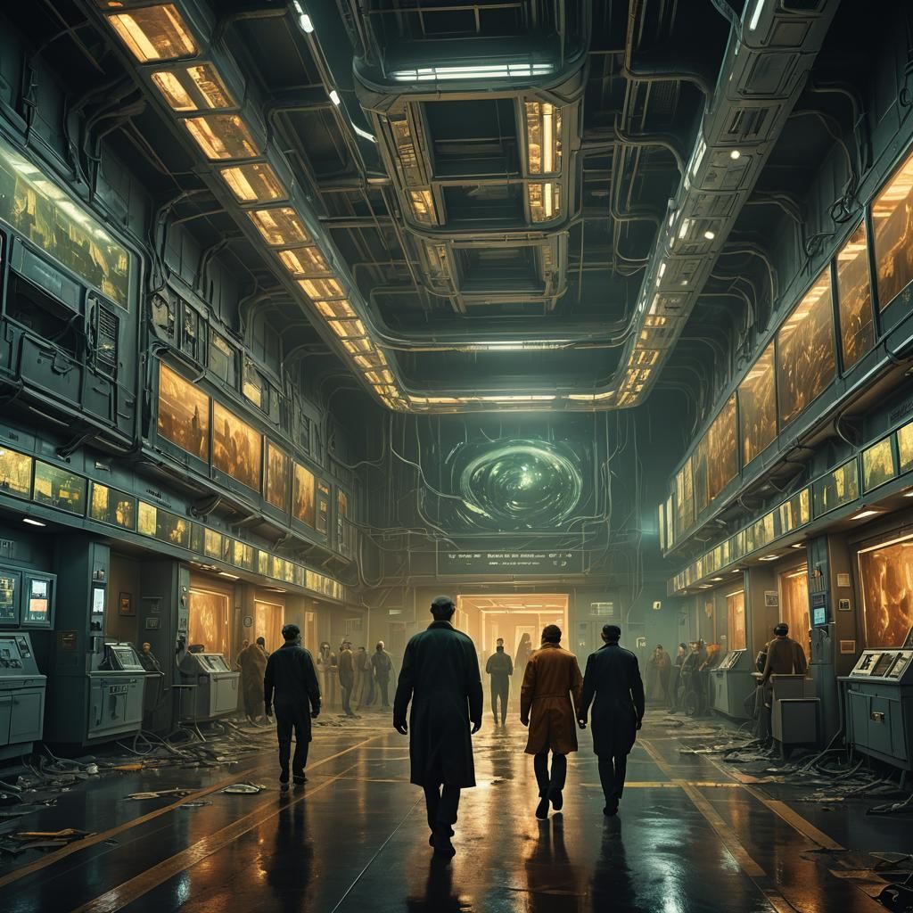 Dramatic Hospital Scene in a Moody Nighttime Atmosphere