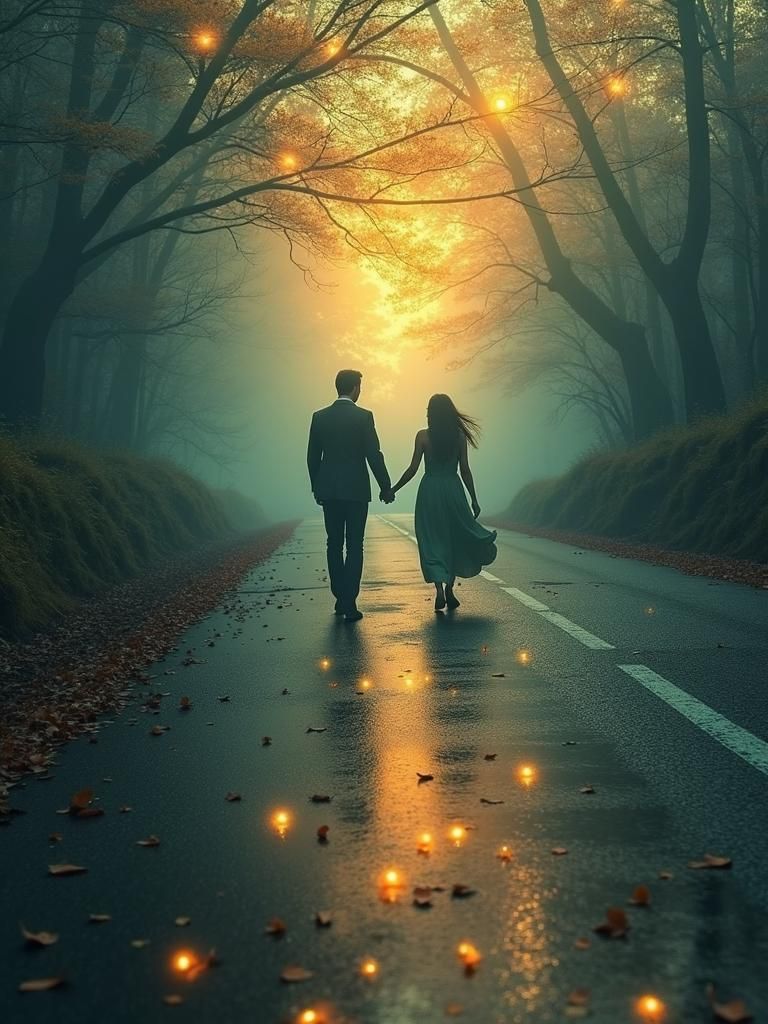 Echoes of Eternal Bond in Ethereal Cave