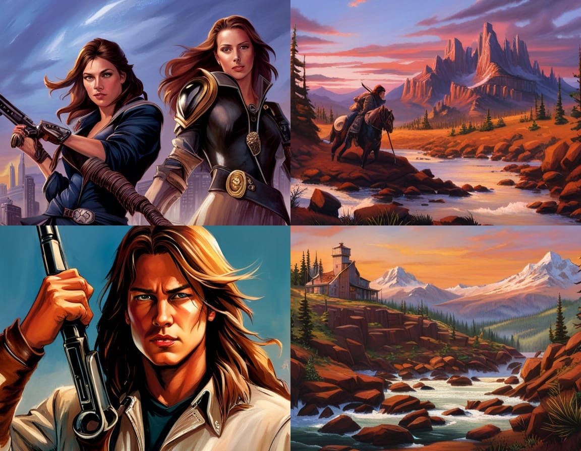 Fantasy Landscape in the Style of Todd Lockwood